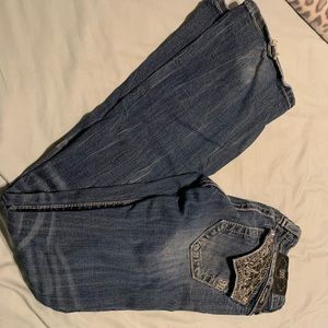 Size 26 Miss Me’s, inseam 34